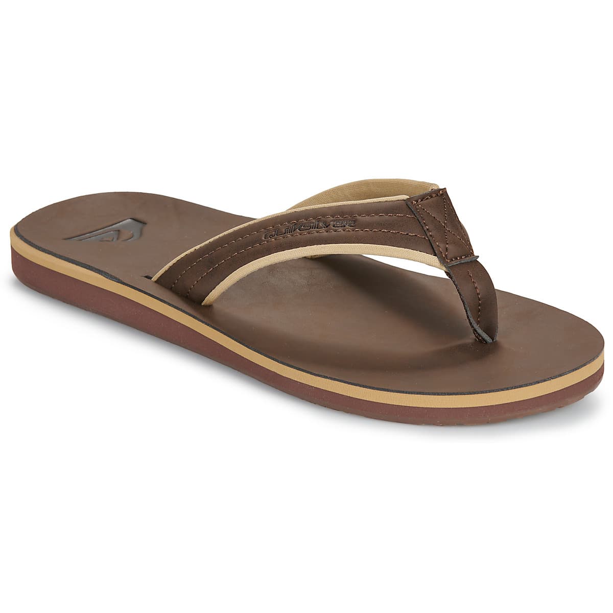 Men's Flip Flops Quiksilver Brown