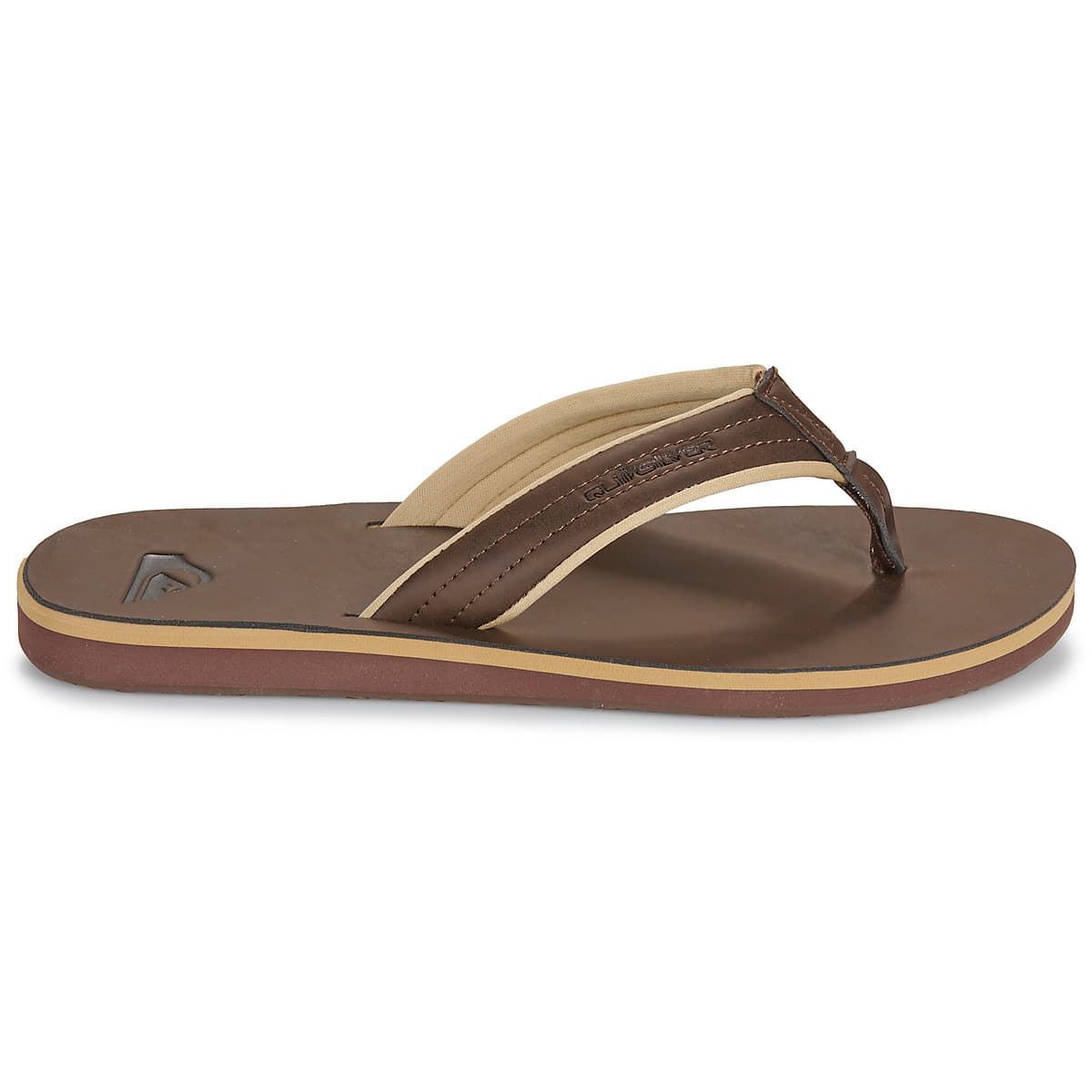 Men's Flip Flops Quiksilver Brown