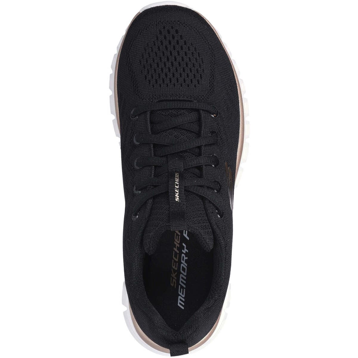 Skechers Graceful Get Connected 12615/BKRG Γυναικεία Αθλητικά Παπούτσια Running Μαύρα