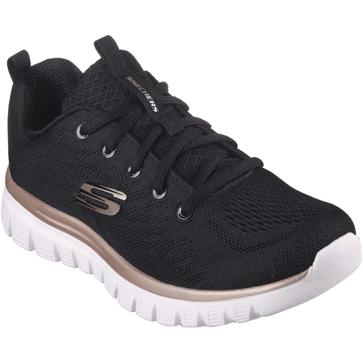Skechers Graceful Get Connected 12615/BKRG Γυναικεία Αθλητικά Παπούτσια Running Μαύρα