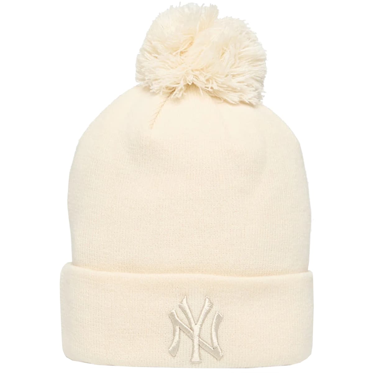 New Era Wmns Metallic Bobble Beanie New York Yankees Hat 60691357