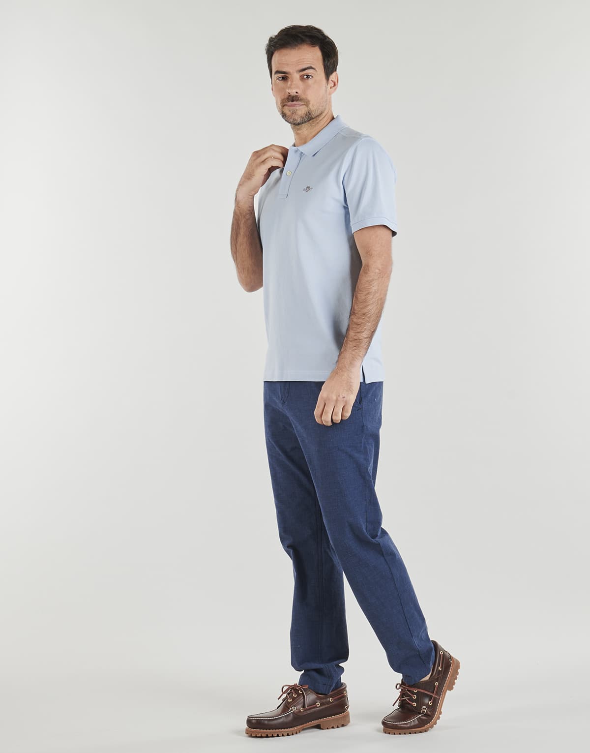 Men's Polo Shirts Gant Blue