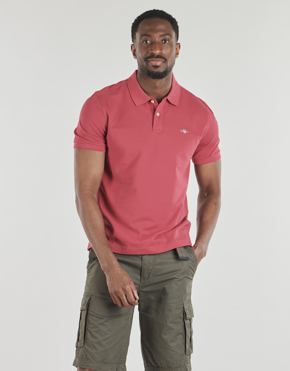 Men's Polo Shirts Gant Red