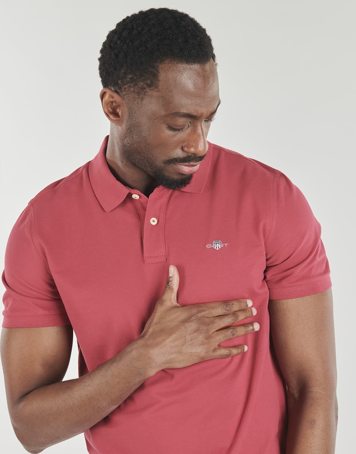 Men's Polo Shirts Gant Red