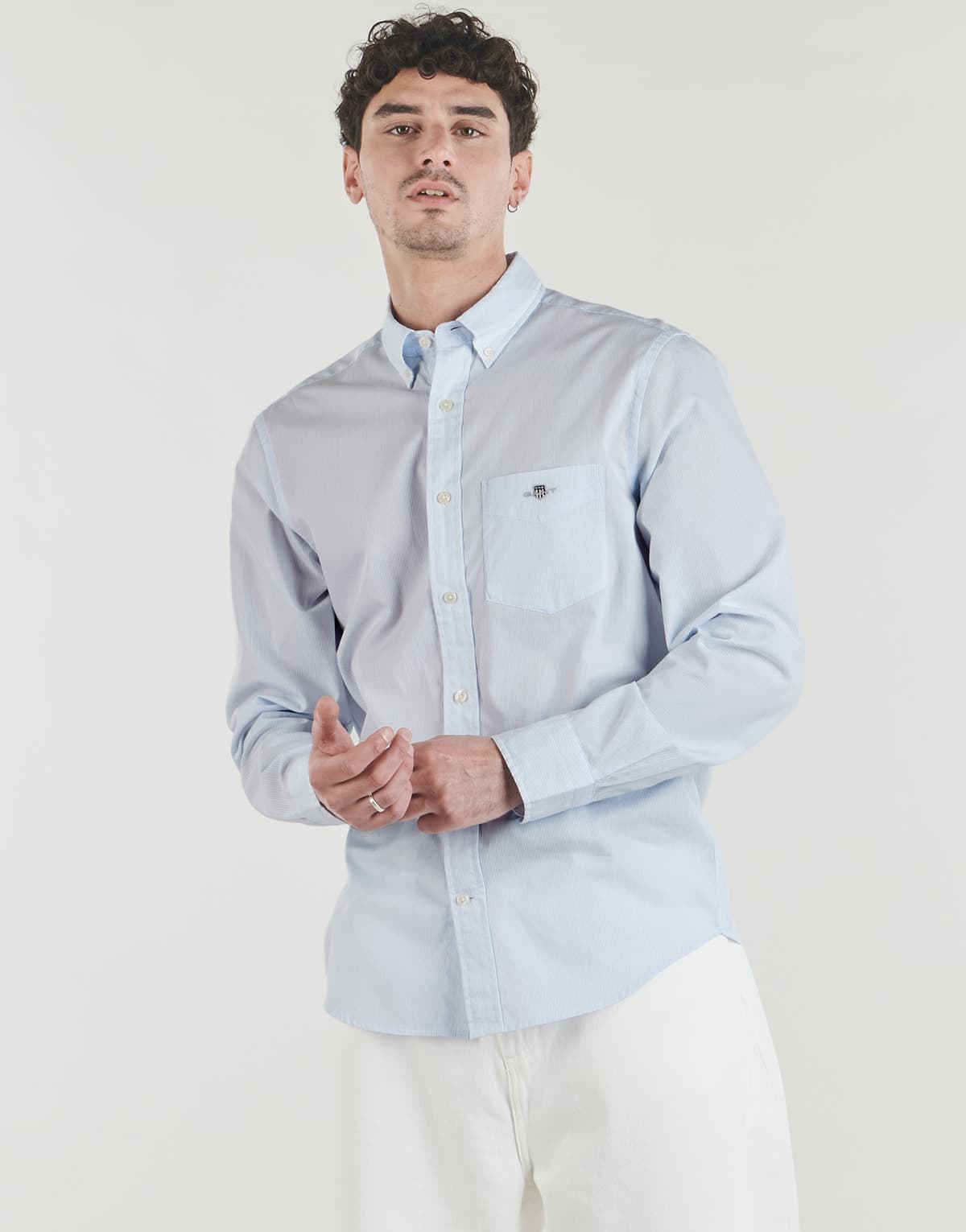 Men's Shirts Gant Blue