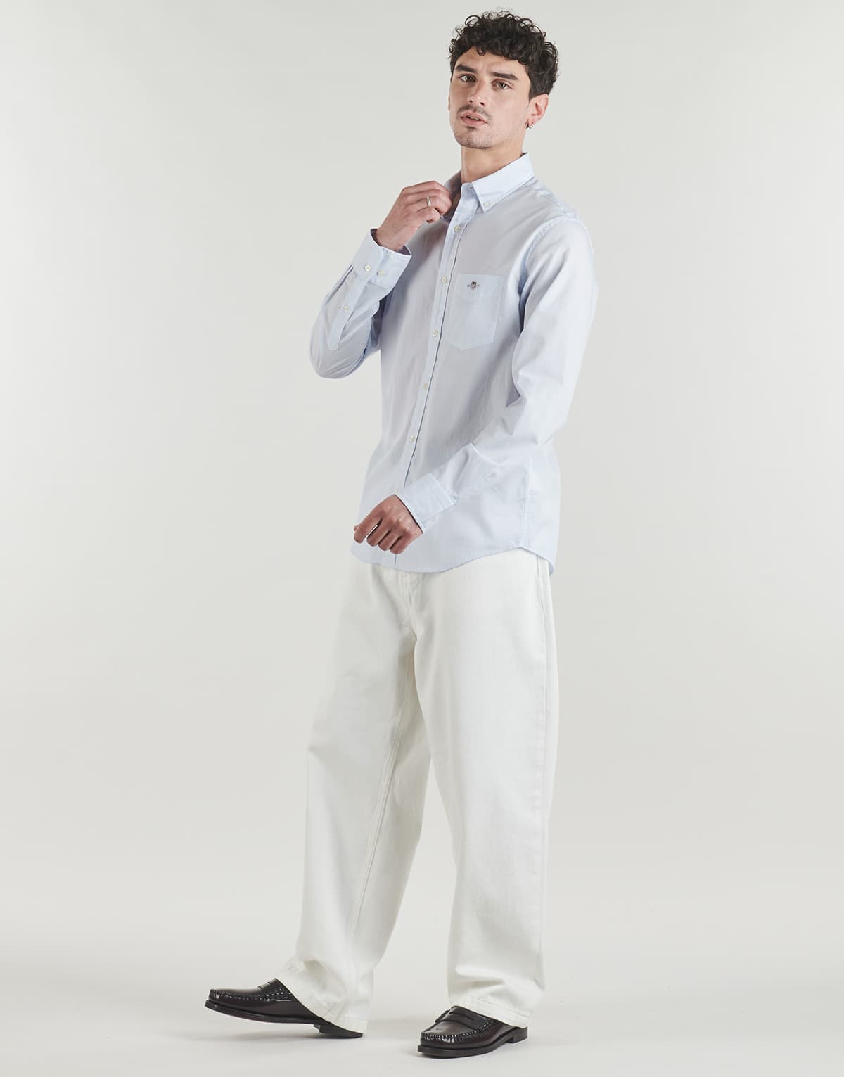 Men's Shirts Gant Blue