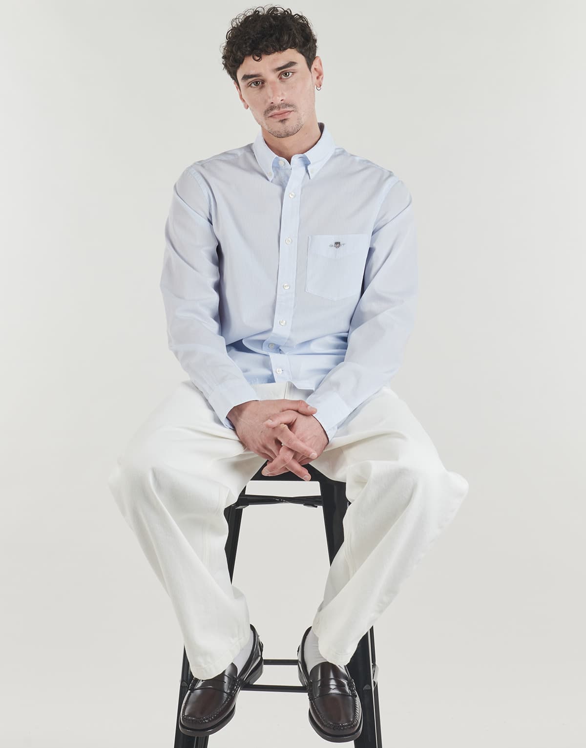 Men's Shirts Gant Blue