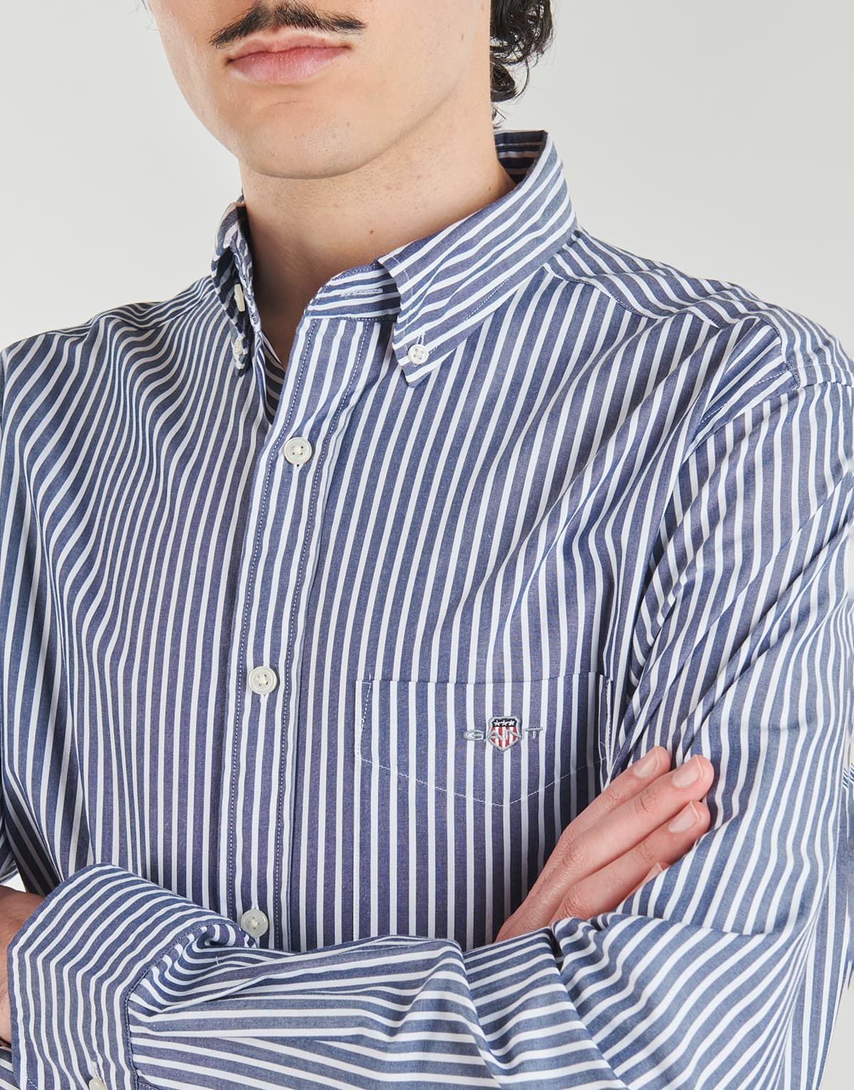 GANT ΥΠΟΚΑΜΙΣΟ ΜΜ REG POPLIN STRIPE SHIRT 3G3000130-423 DarkBlue