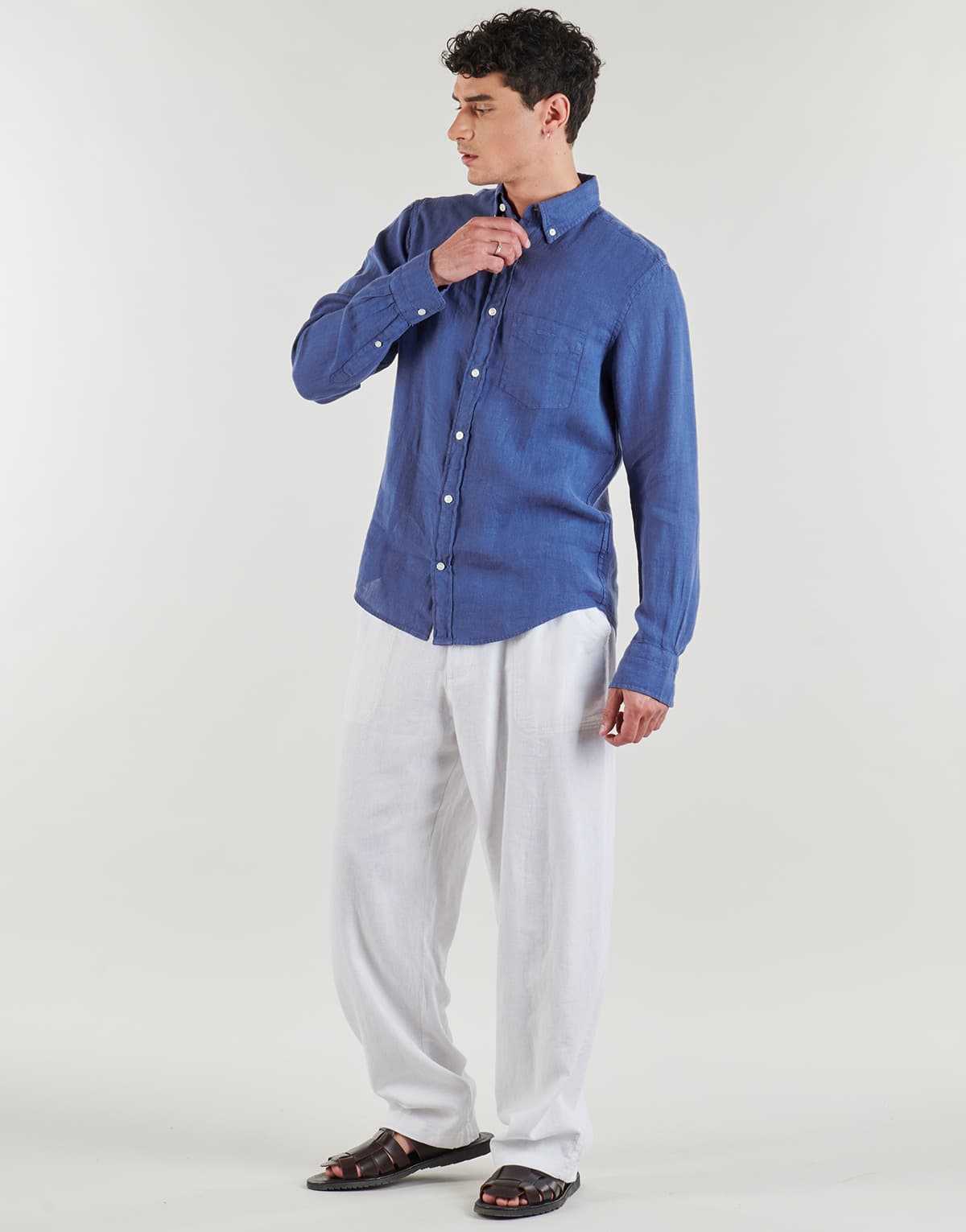 Men's Shirts Gant Blue