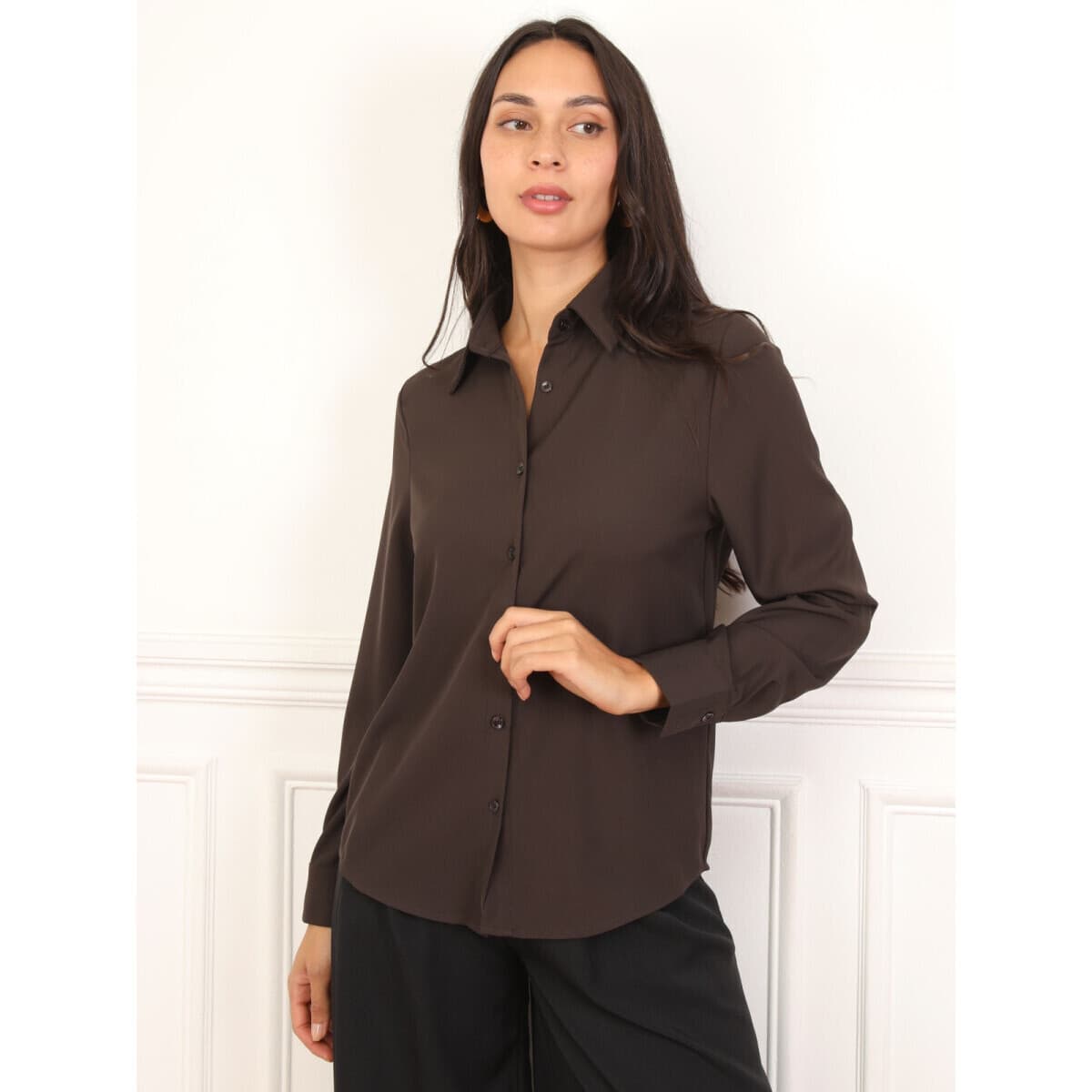 Women's Shirts La Modeuse Brown