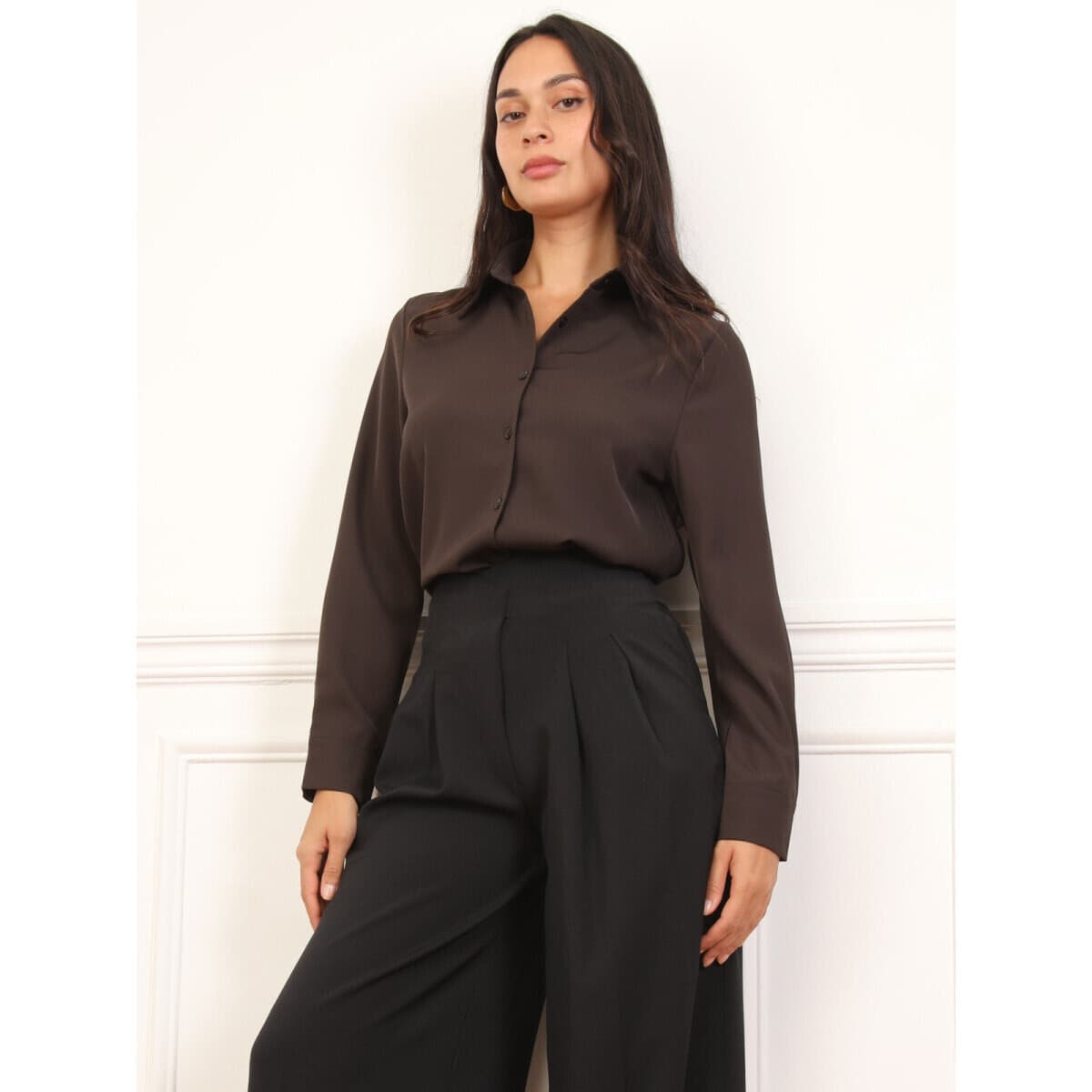 Women's Shirts La Modeuse Brown