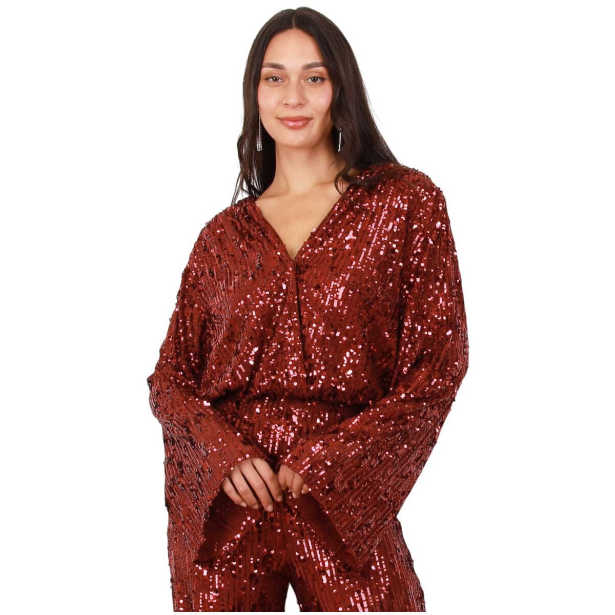 Women's Jumpsuits La Modeuse Bordeaux