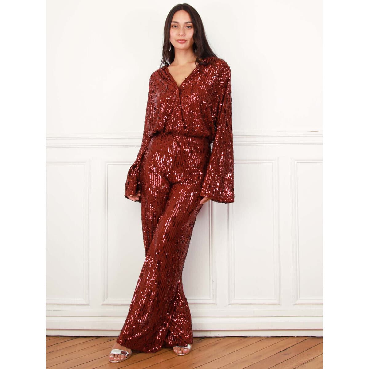 Women's Jumpsuits La Modeuse Bordeaux