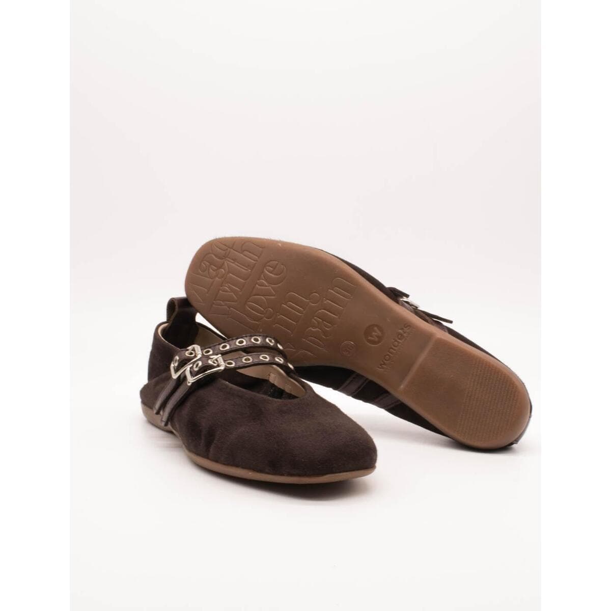 Women's Ballet Flats Wonders Brown