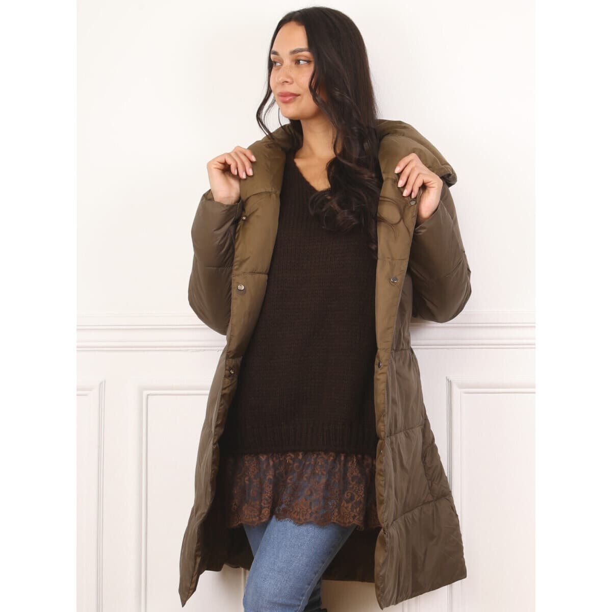 Women's Coats La Modeuse Khaki