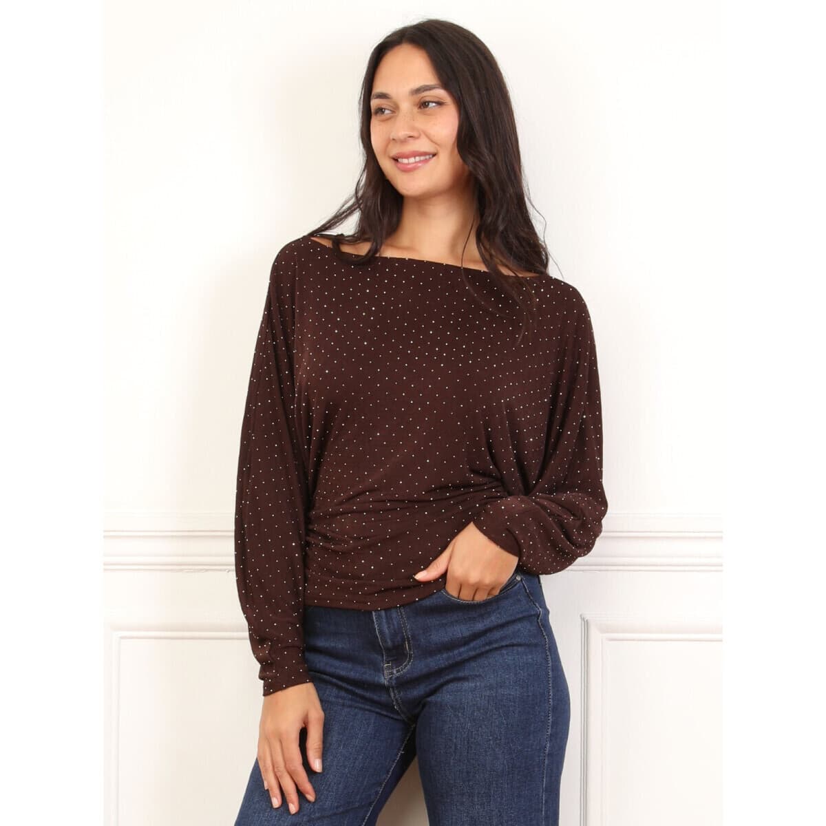 Women's T-Shirts La Modeuse Brown