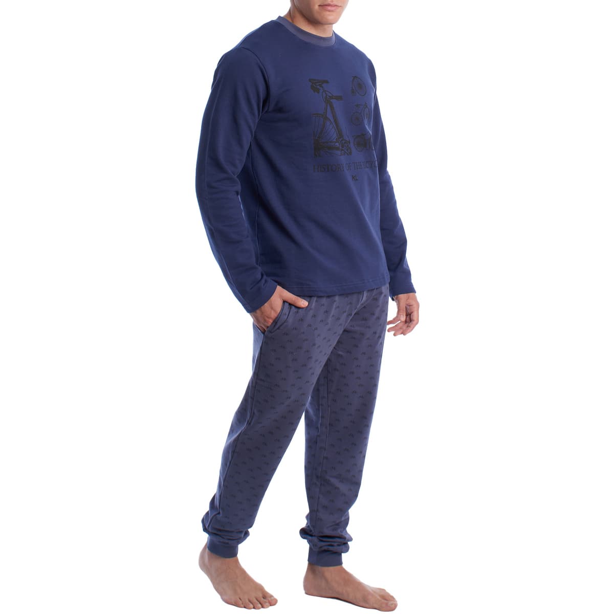 Men's Pajamas Kisses And Love Blue