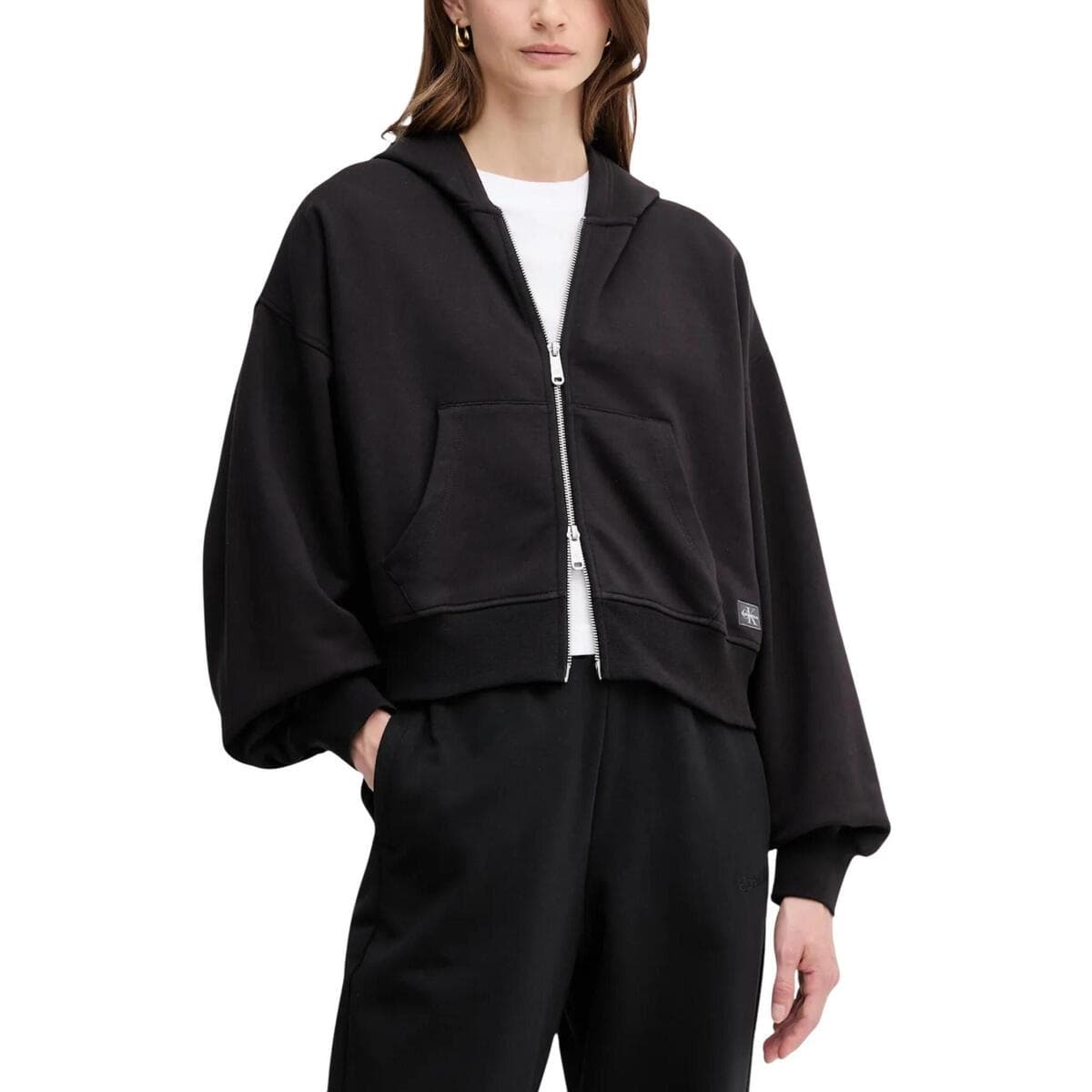 T-shirt με κουκούλα Calvin Klein Jeans A- FRENCH TERRY BADG LV047C216G