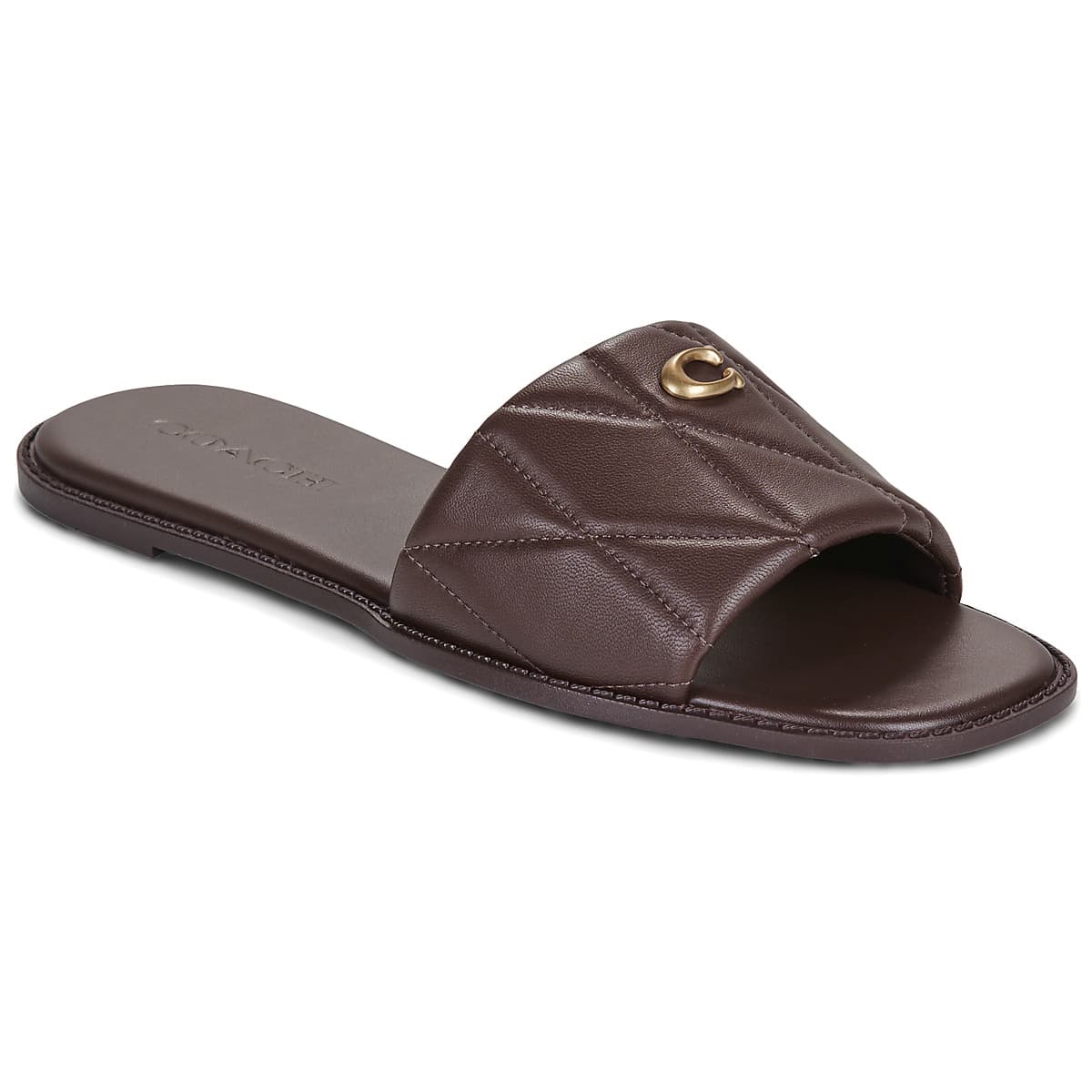 Mules Coach HOLLY QUILTED LEATHER SANDAL