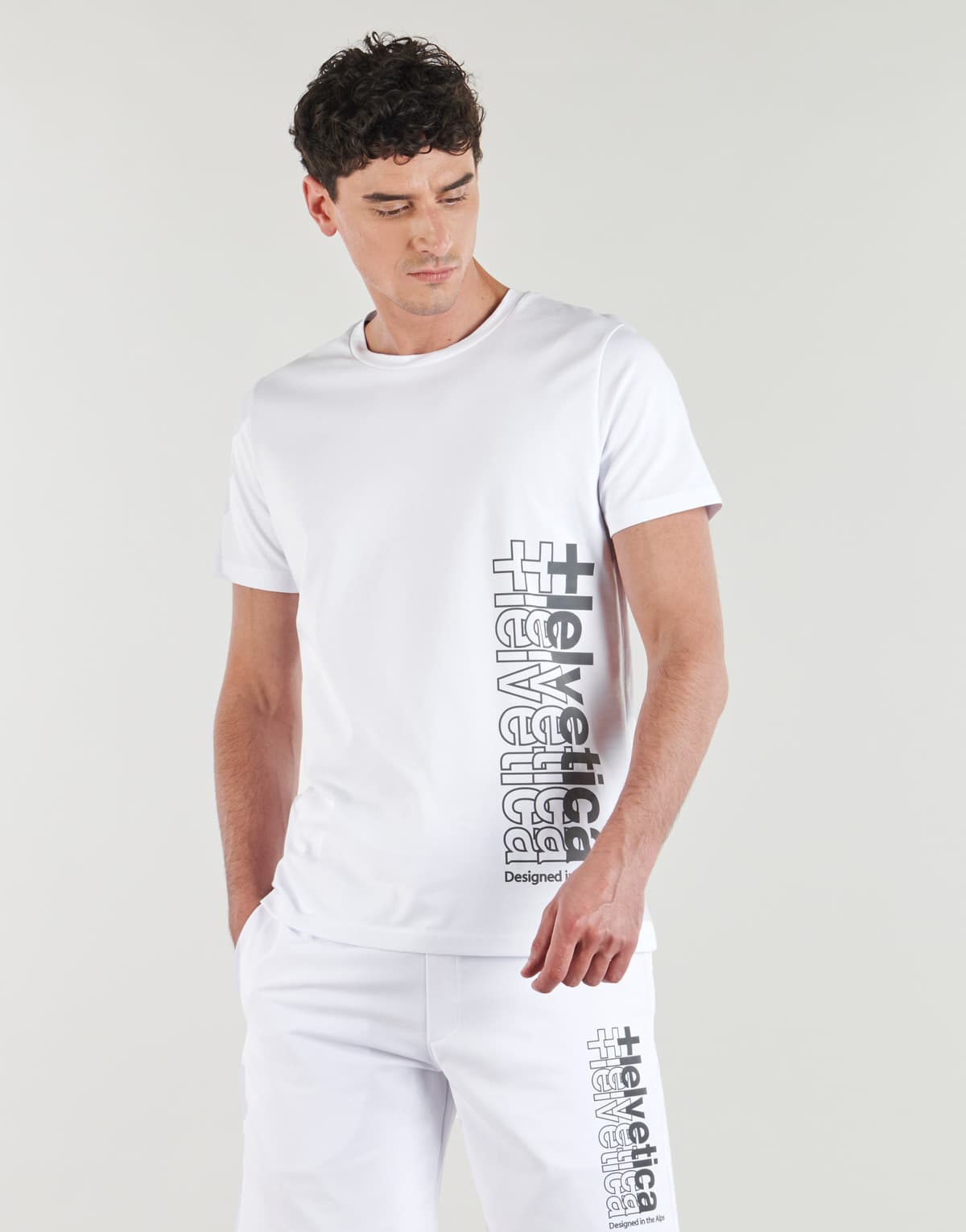 Men's T-Shirts Helvetica White