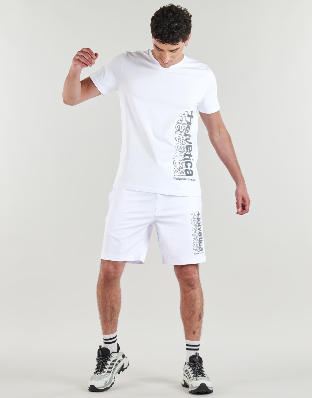 Men's Shorts Helvetica White