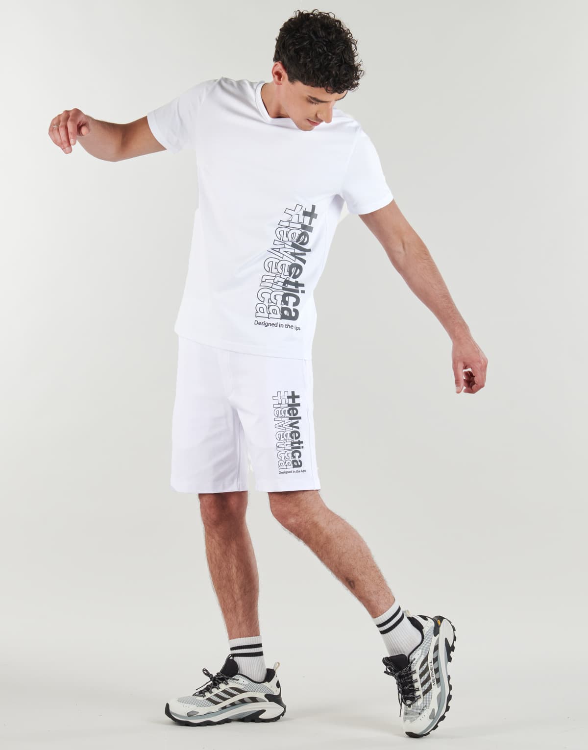 Men's Shorts Helvetica White