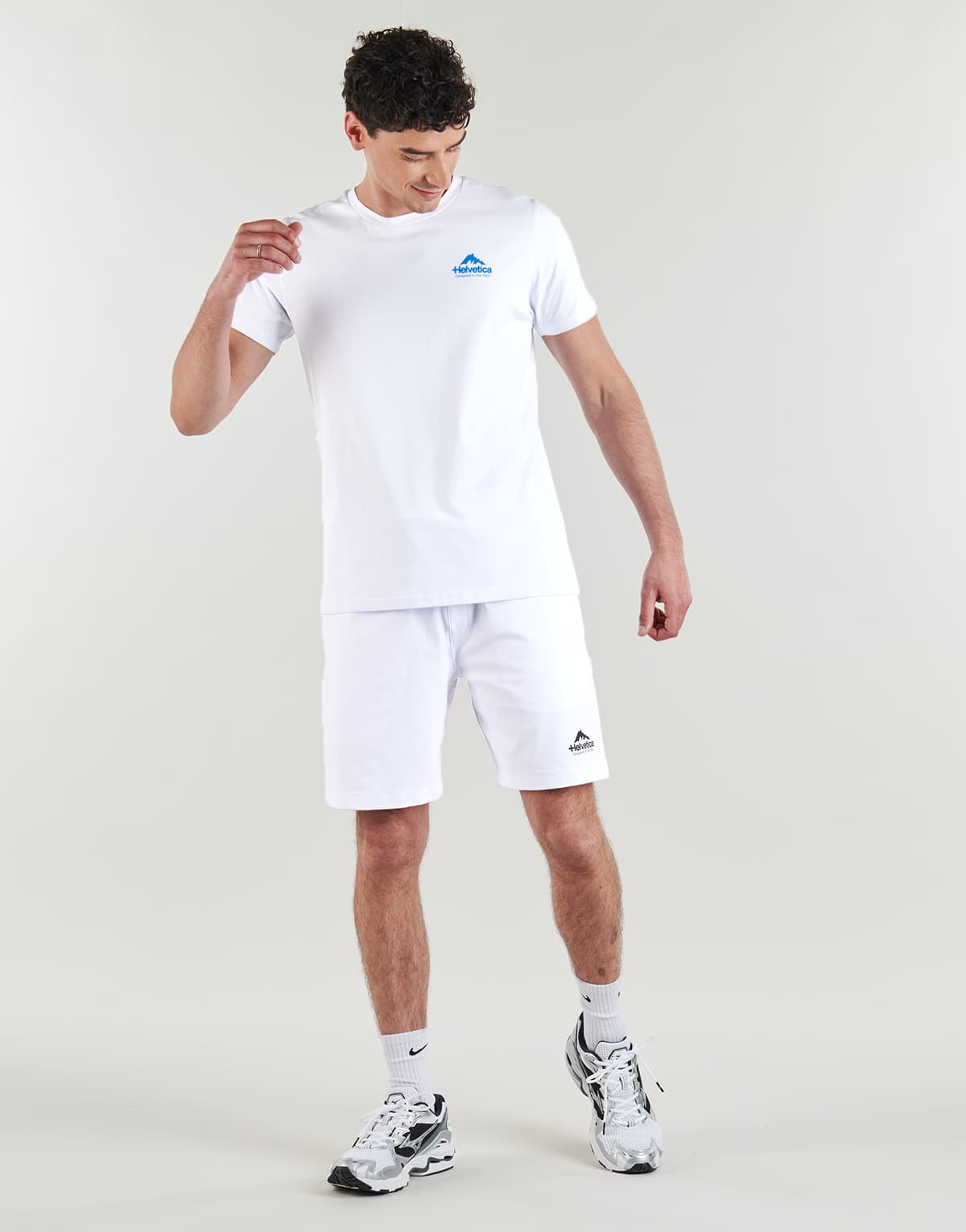 Men's Shorts Helvetica White