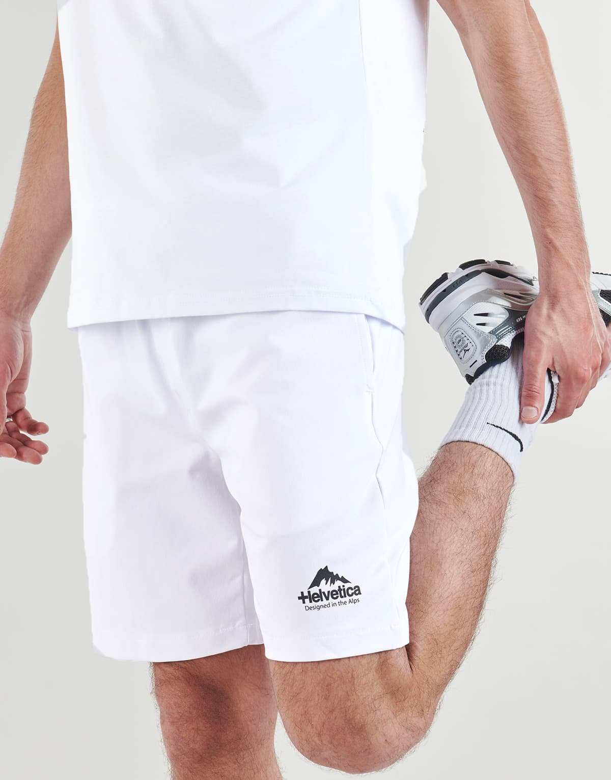 Men's Shorts Helvetica White