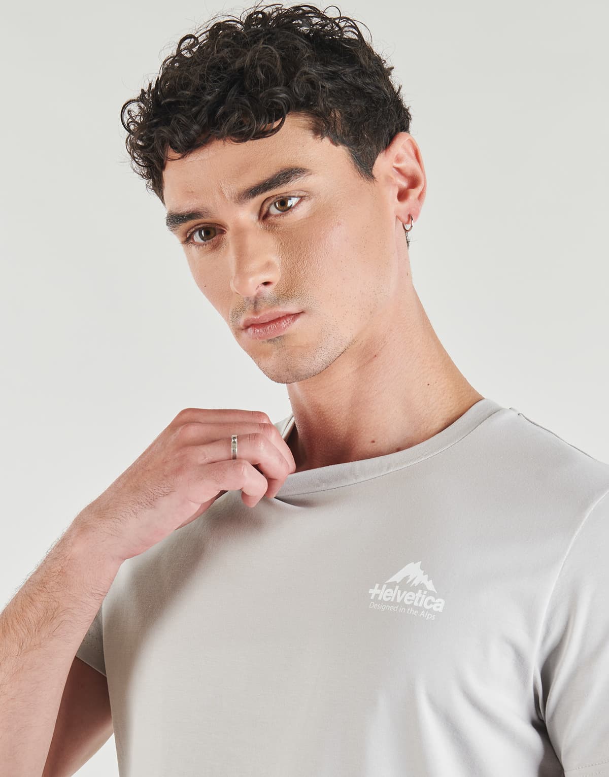 Men's T-Shirts Helvetica Gray