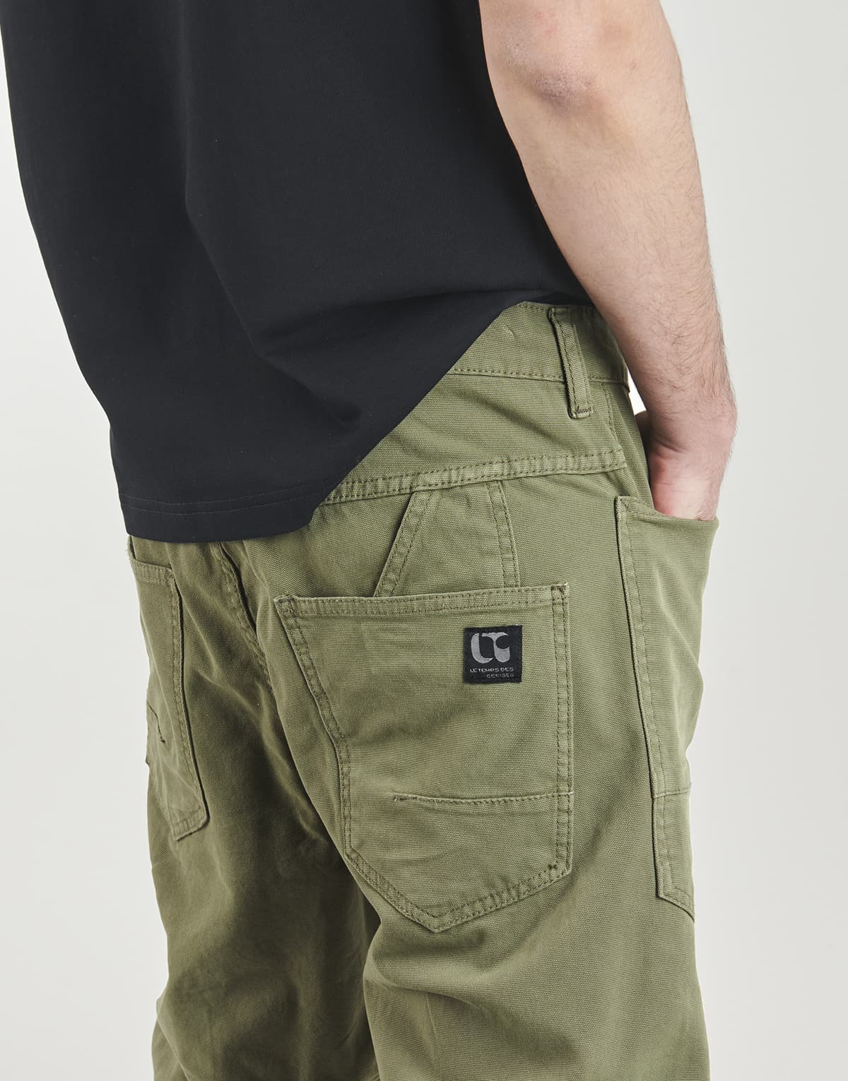 Men's Pants Le Temps des Cerises Khaki