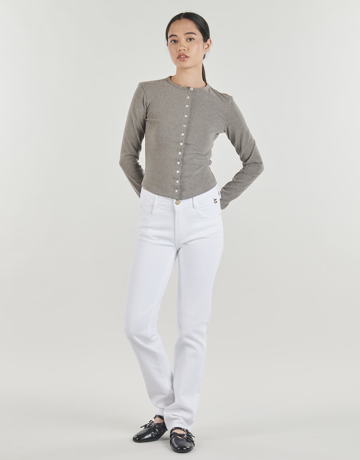 Women's Jeans Le Temps des Cerises White