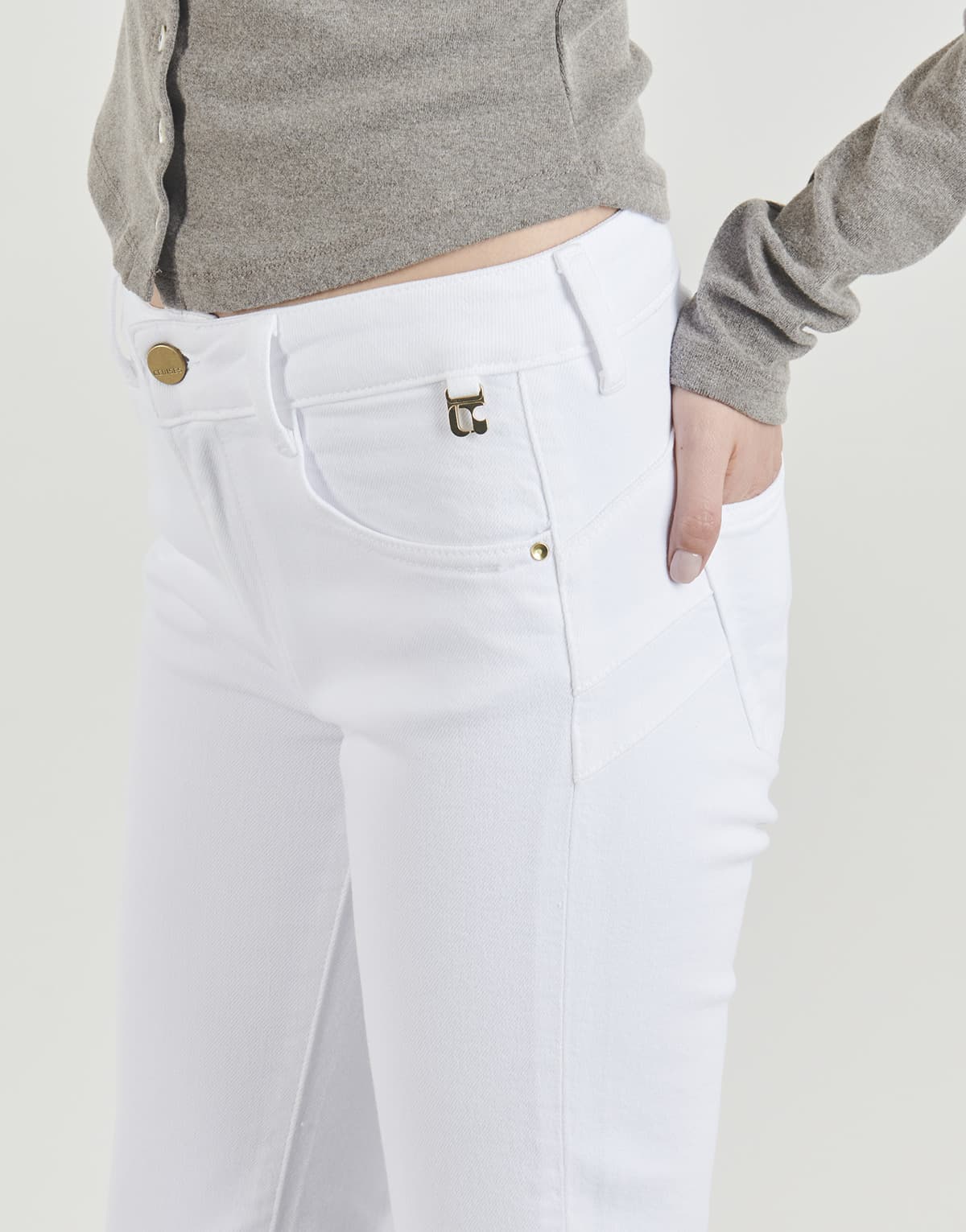 Women's Jeans Le Temps des Cerises White