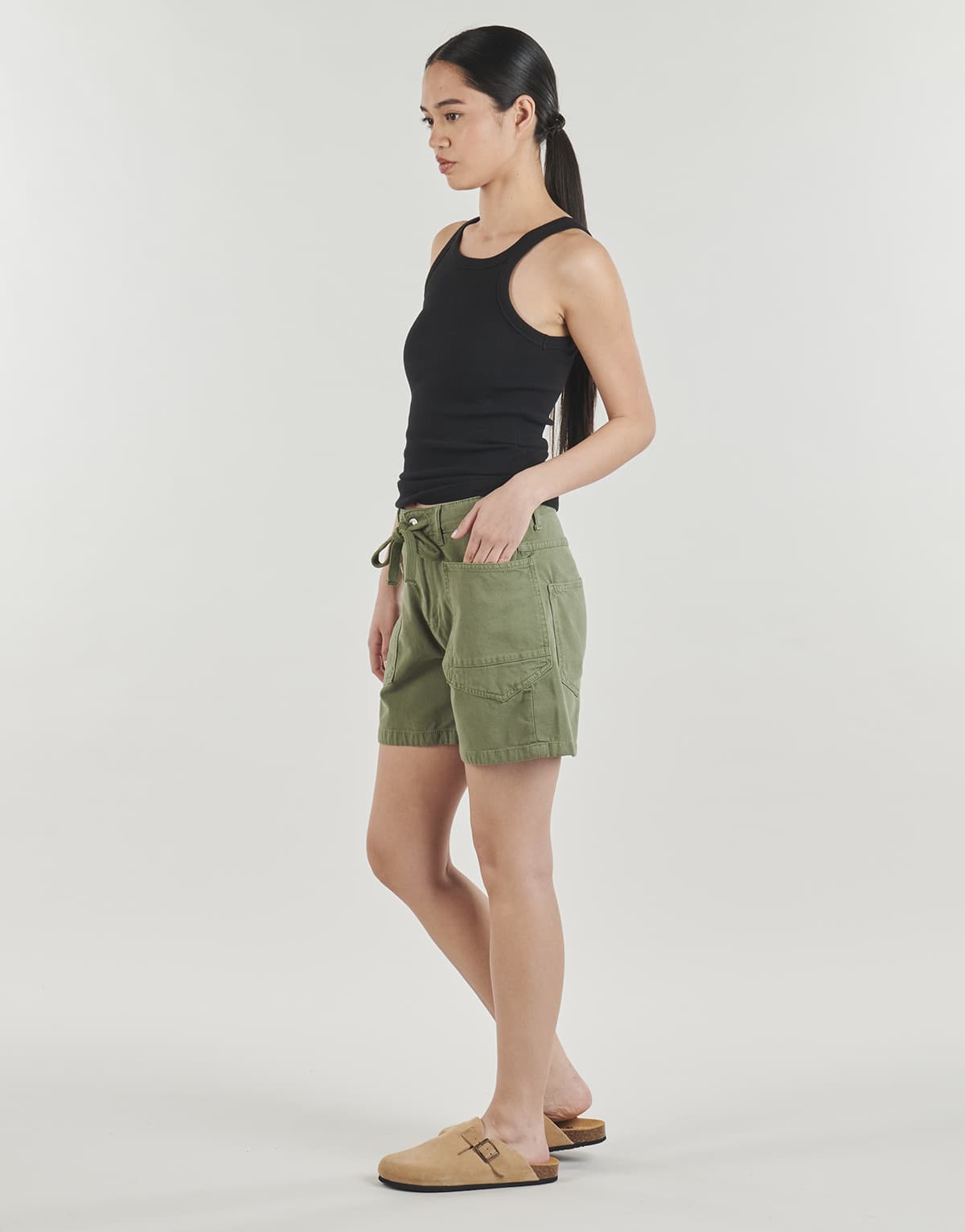 Women's Shorts Le Temps des Cerises Khaki