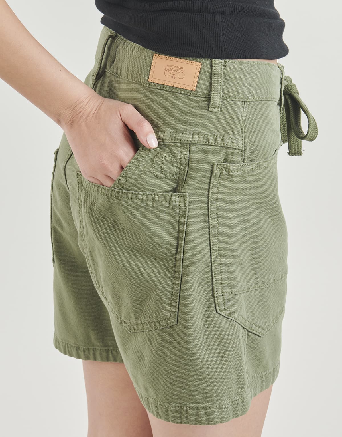 Women's Shorts Le Temps des Cerises Khaki