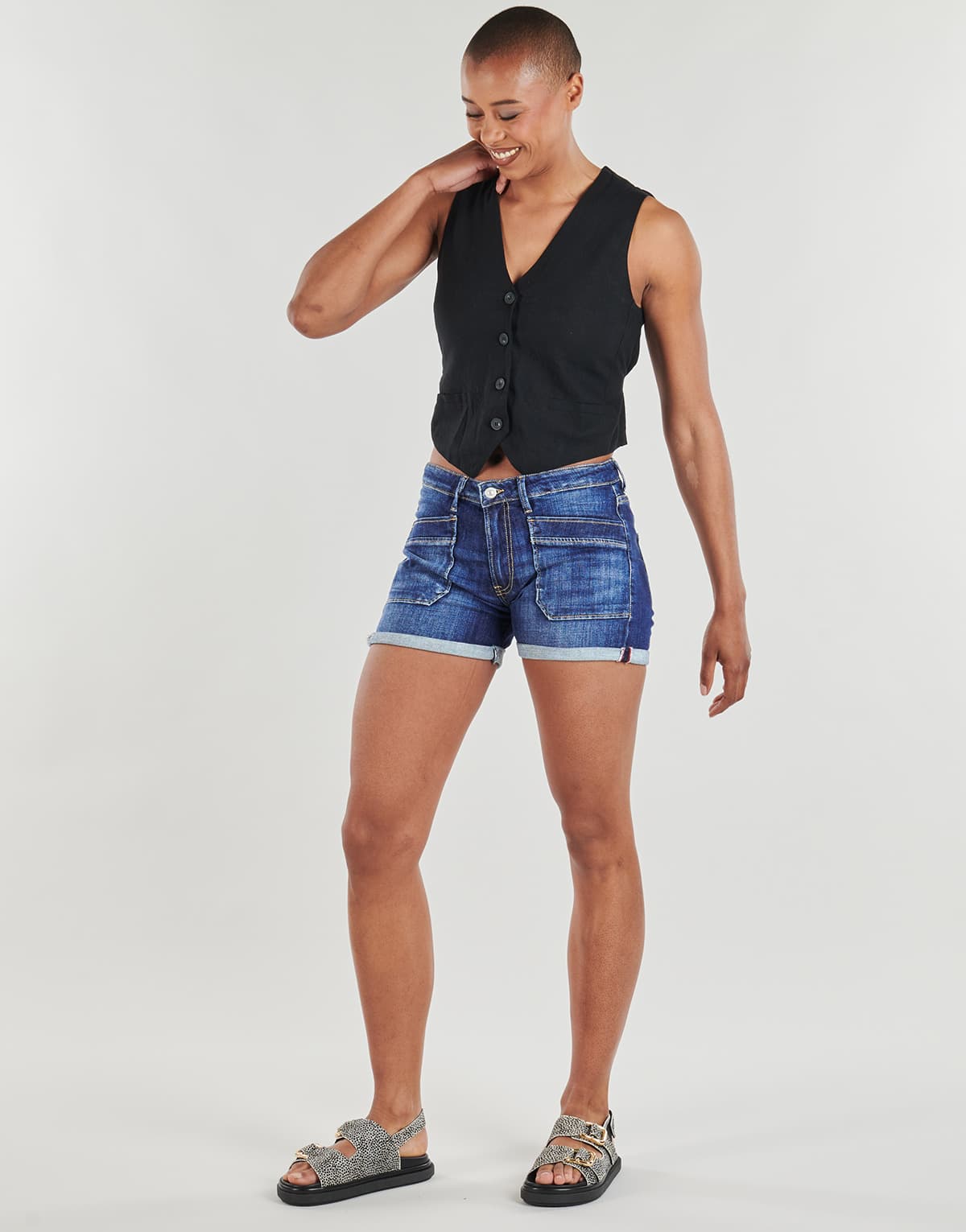 Women's Shorts Le Temps des Cerises Blue