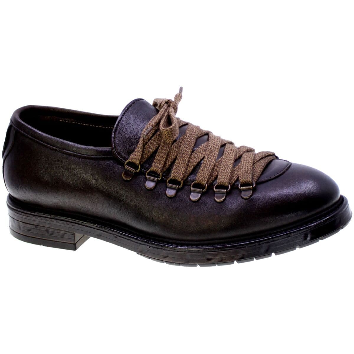 Men's Derby Shoes F.lli Rennella Brown