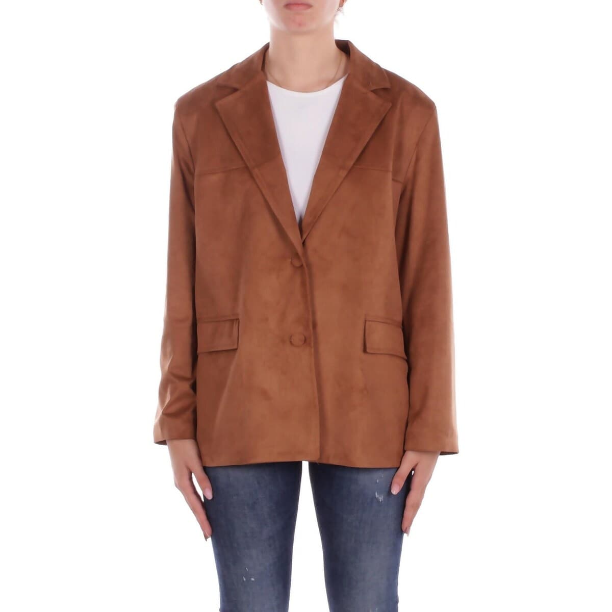 Women's Blazers Kostumn1 Brown