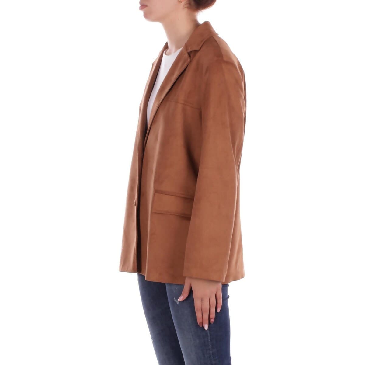 Women's Blazers Kostumn1 Brown
