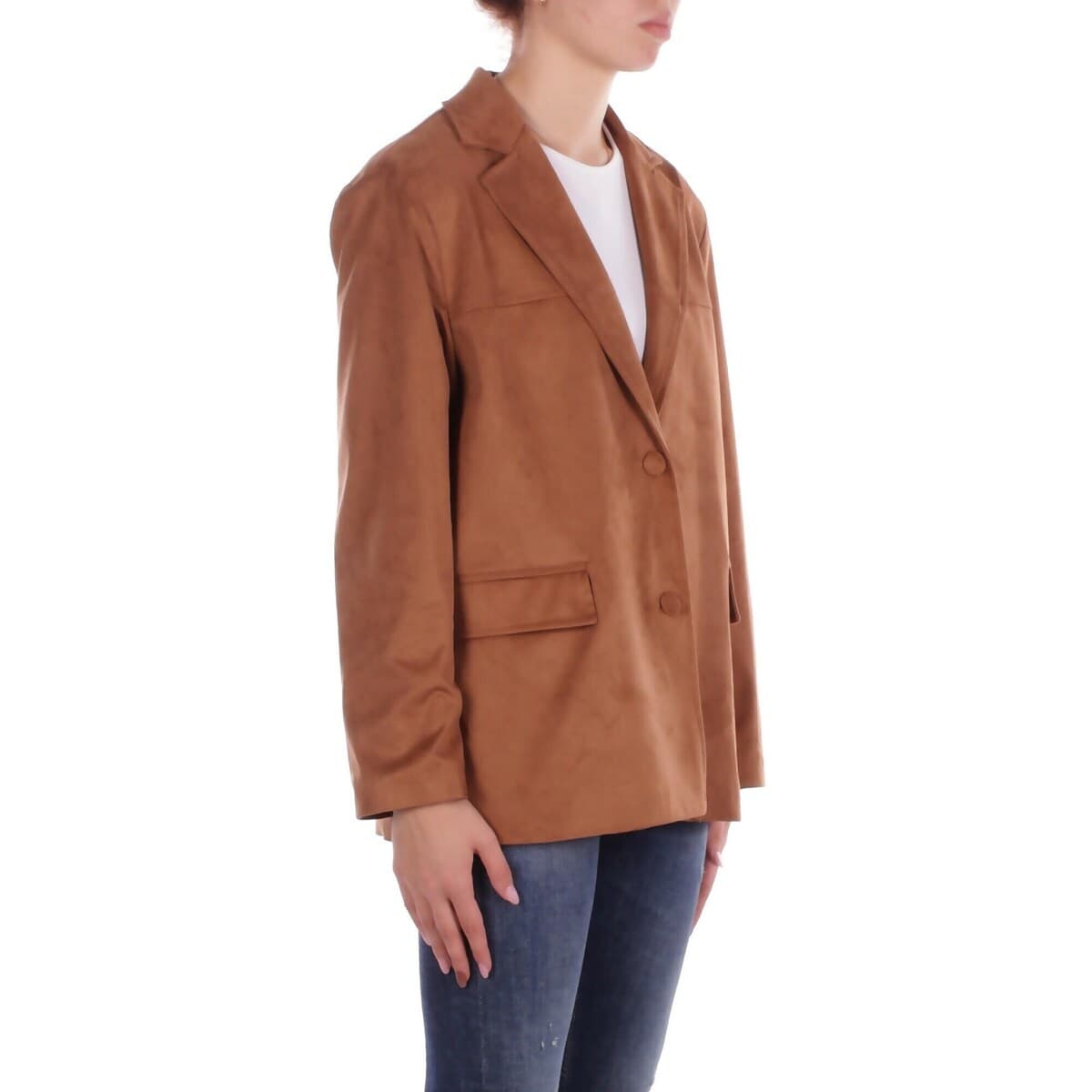 Women's Blazers Kostumn1 Brown