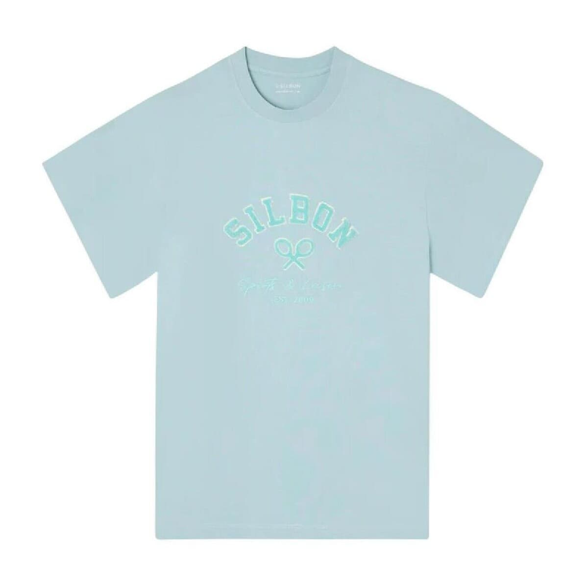 T-shirt με κοντά μανίκια Silbon 133726 aguamarina