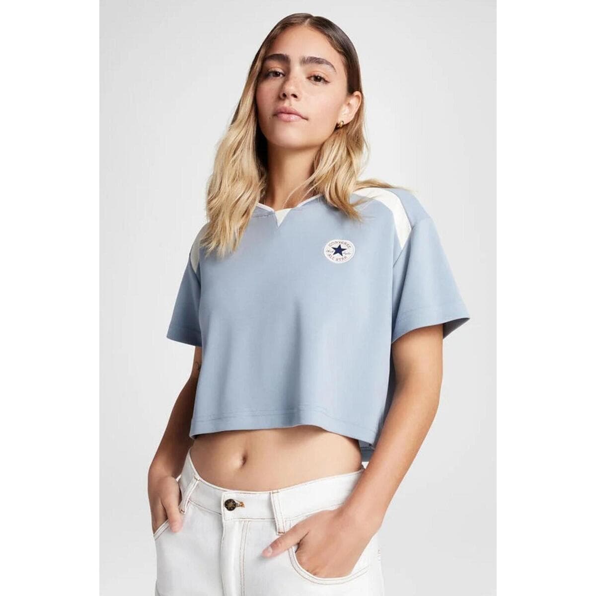 Women's T-Shirts Converse Blue