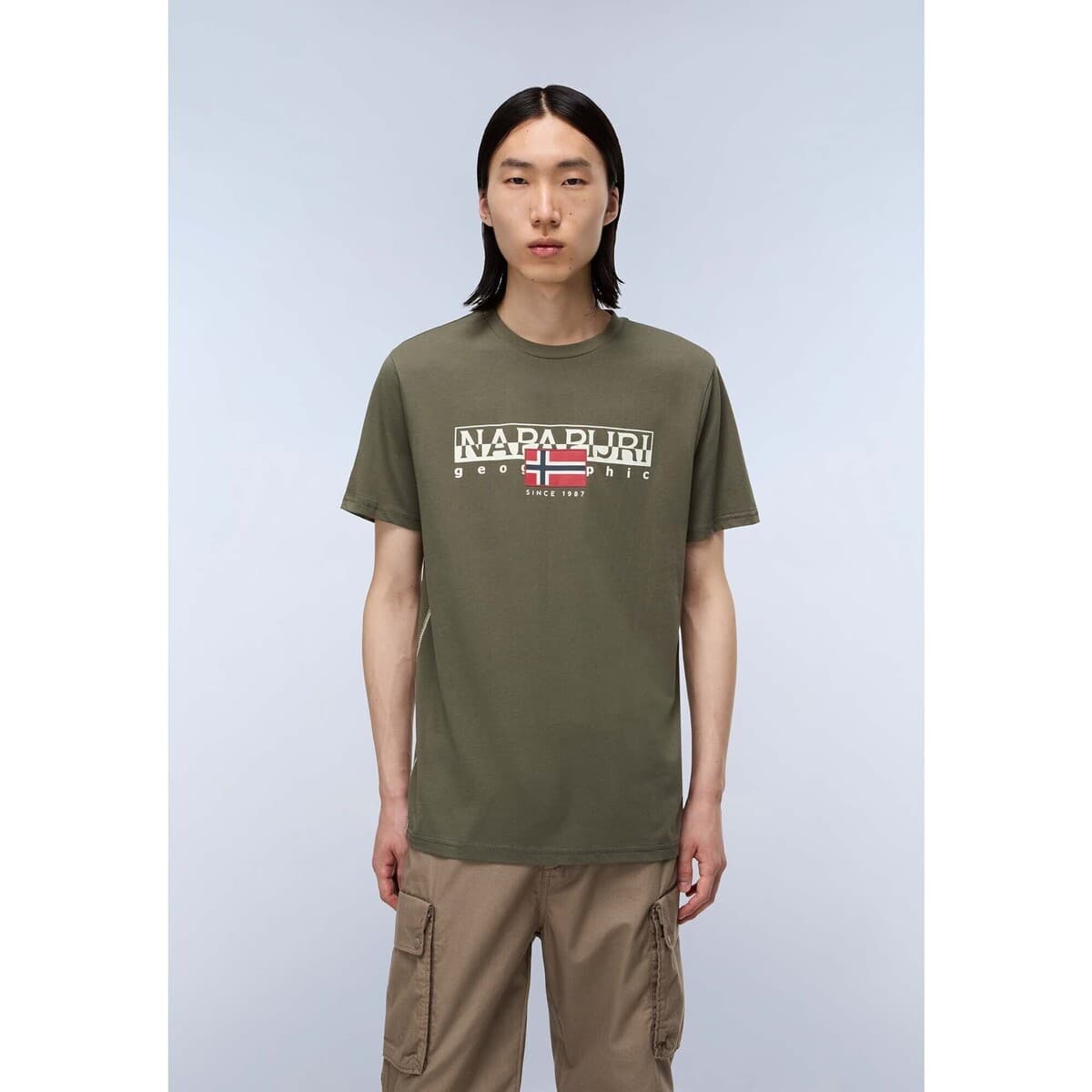 Men's T-Shirts Napapijri Green