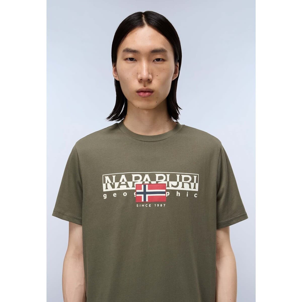 Men's T-Shirts Napapijri Green