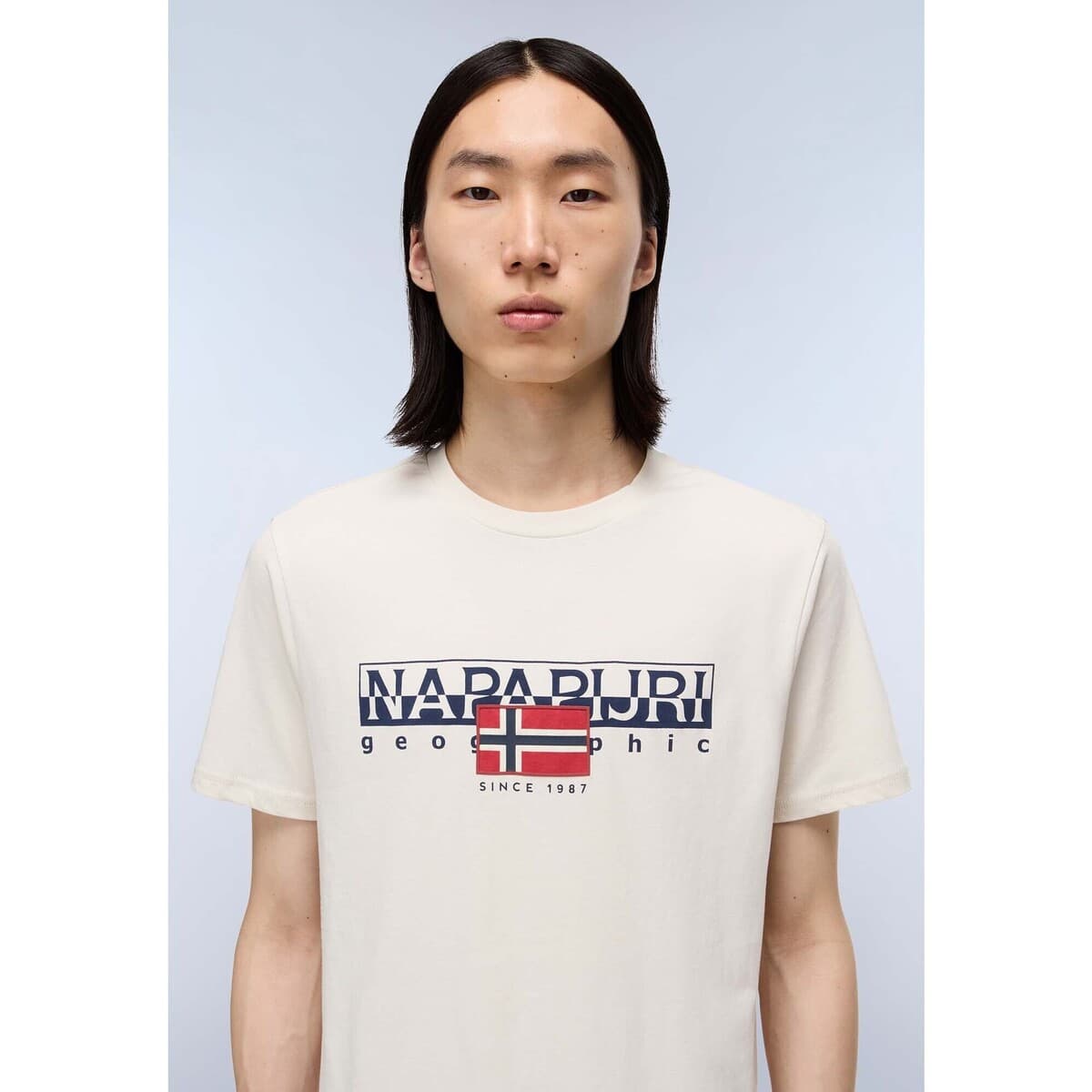 Men's T-Shirts Napapijri Beige