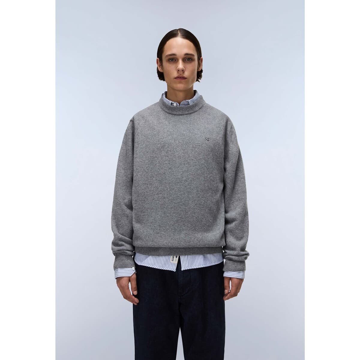 Men's Sports T-Shirts Napapijri Gray