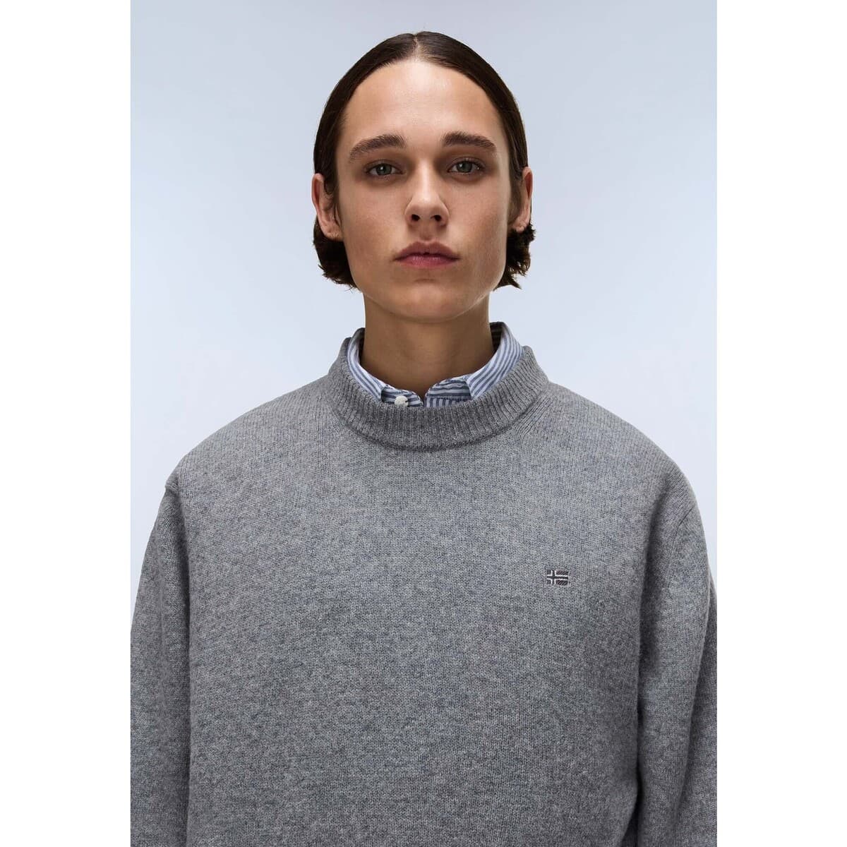 Men's Sports T-Shirts Napapijri Gray