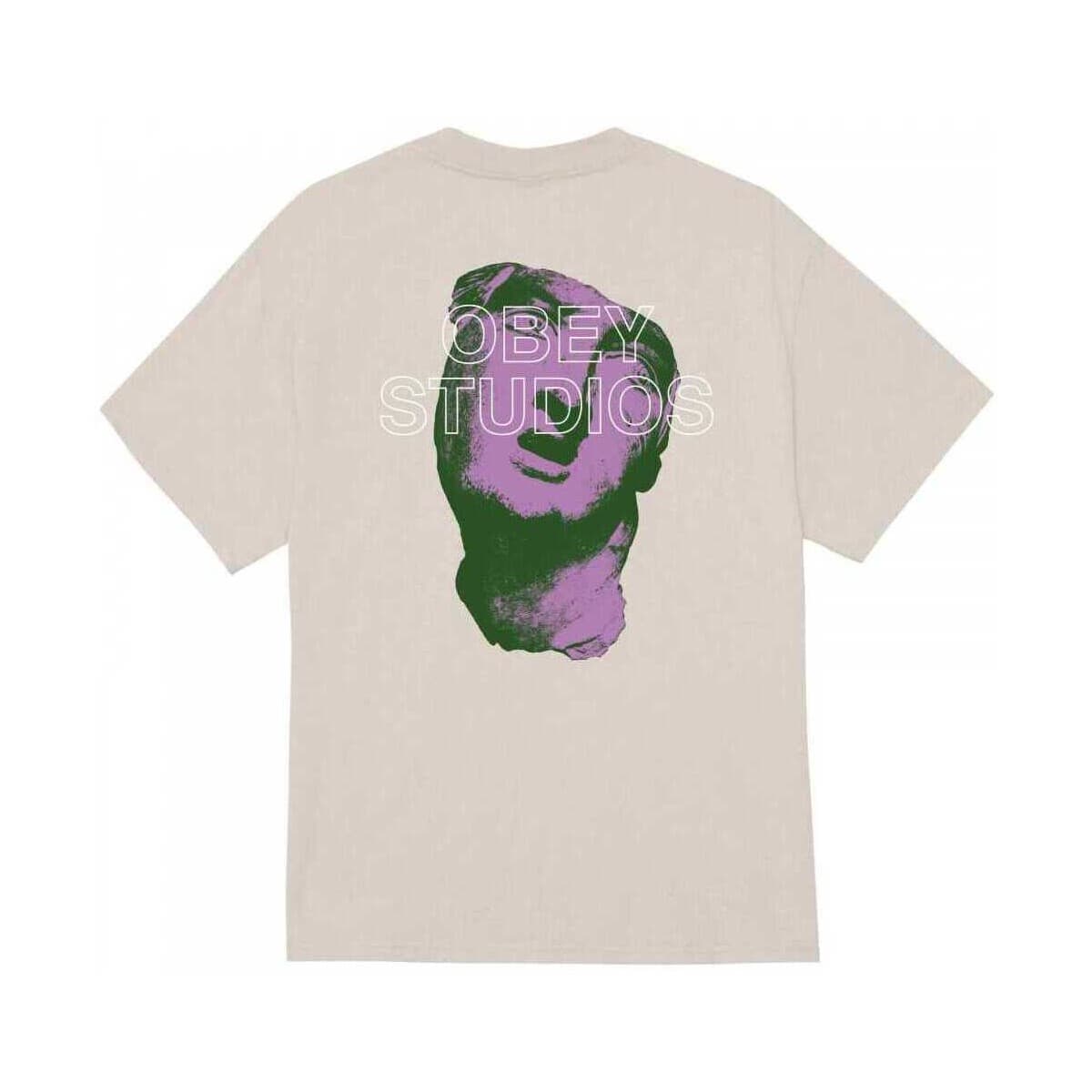 T-shirt με κοντά μανίκια Obey studios statue