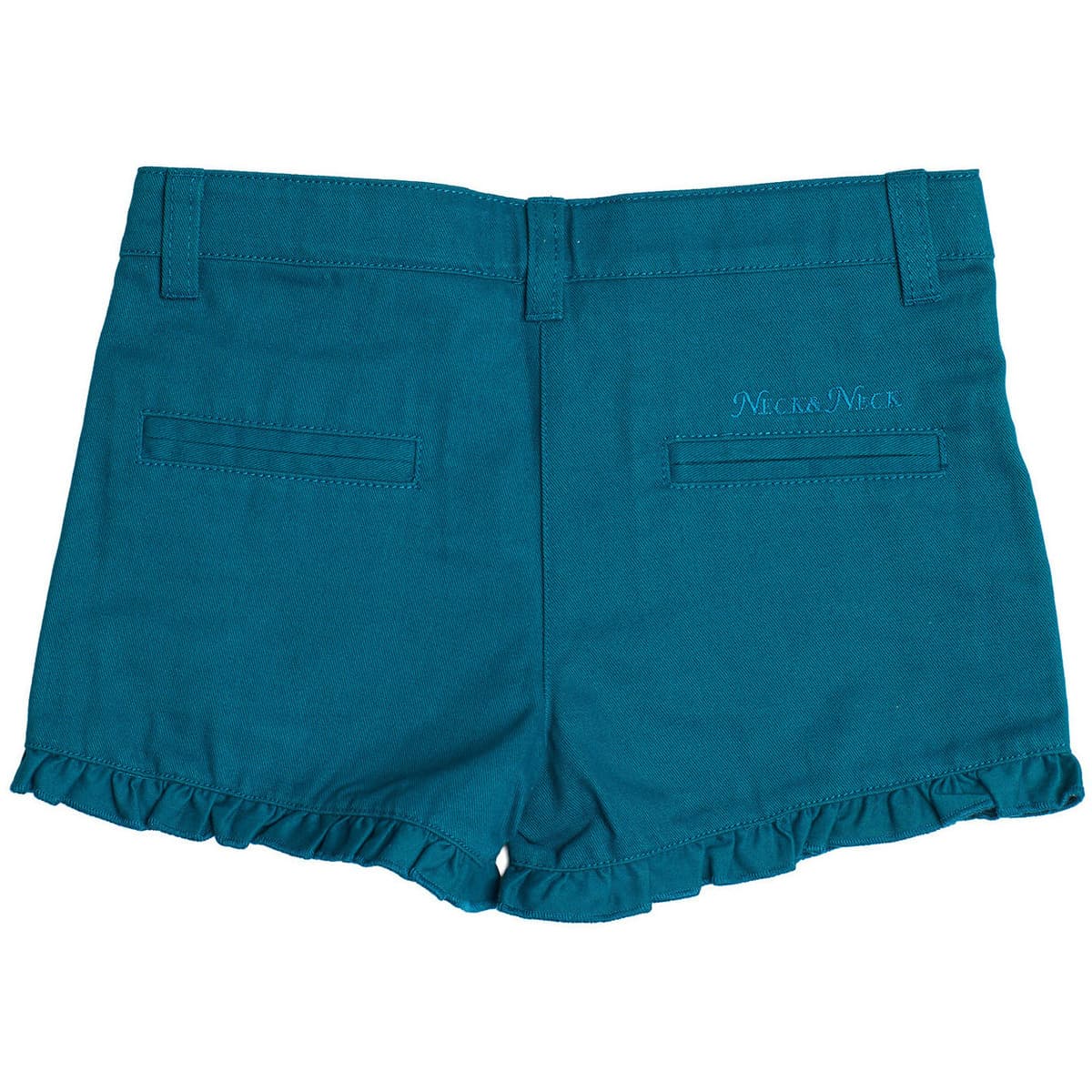Girls' Shorts Neck And Neck Blue