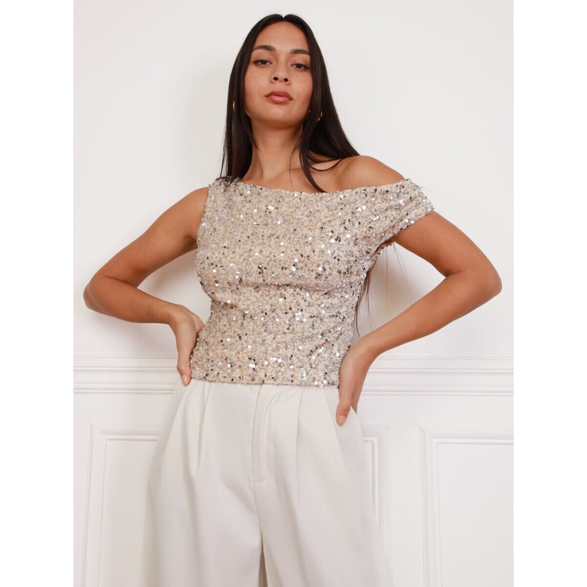 Women's T-Shirts La Modeuse Beige