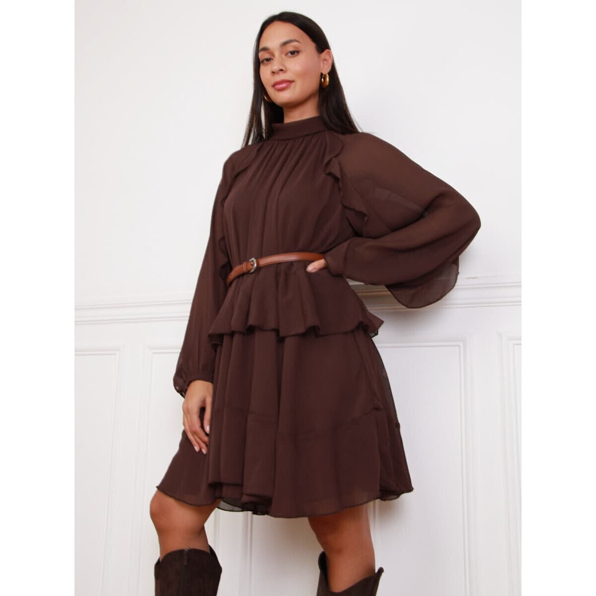 Women's Dresses La Modeuse Brown